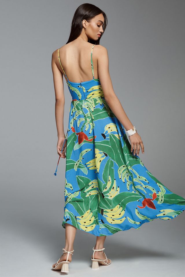 Farm Rio Banana Leaves Lace-Up Dress #2
