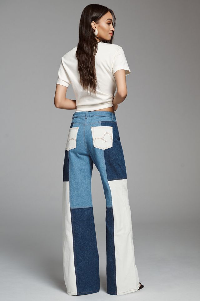 Farm Rio Patch Wide-Leg Jeans #2