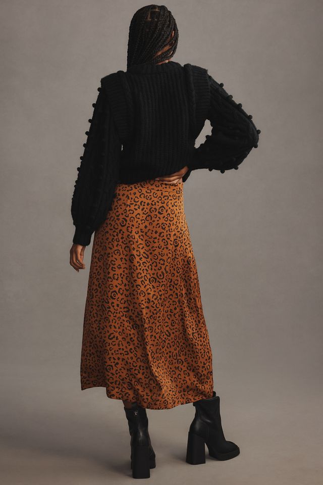 Farm Rio Leopards Texture Midi Skirt #2