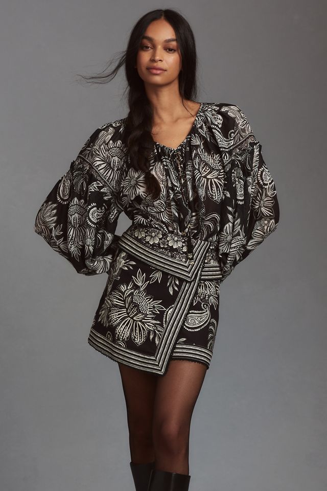 Farm Rio Paisley Bloom Skirt