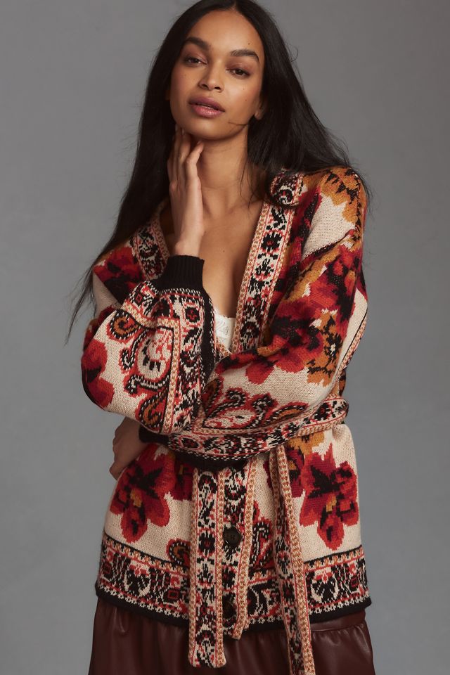 Farm Rio Knit Cardigan Sweater | Anthropologie