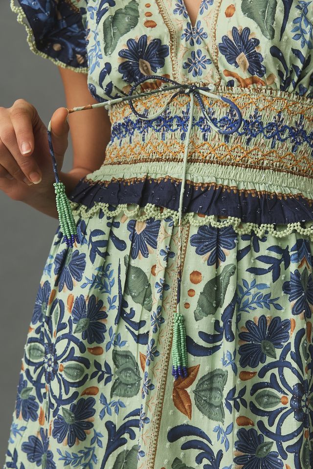 Farm Rio Ocean Tapestry Sleeveless Maxi Dress | Anthropologie