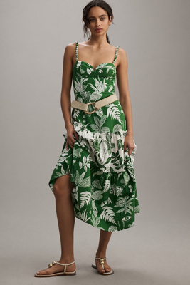 chinese dress ladies OVERTHESEA Morning Forest Maxi Dress in White main image 0