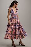 Farm Rio Seashell Tapestry Sleeveless Midi Dress | Anthropologie