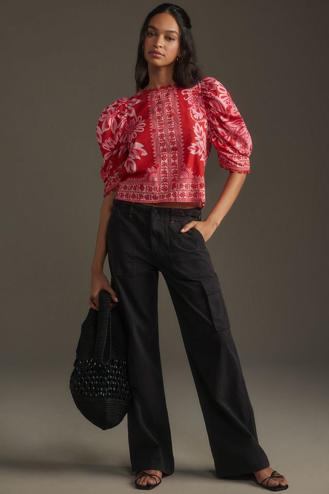 Farm Rio Flora Tapestry Blouse #2