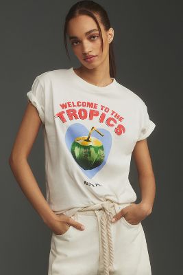 Shop Farm Rio Welcome To The Tropics Tee In Beige