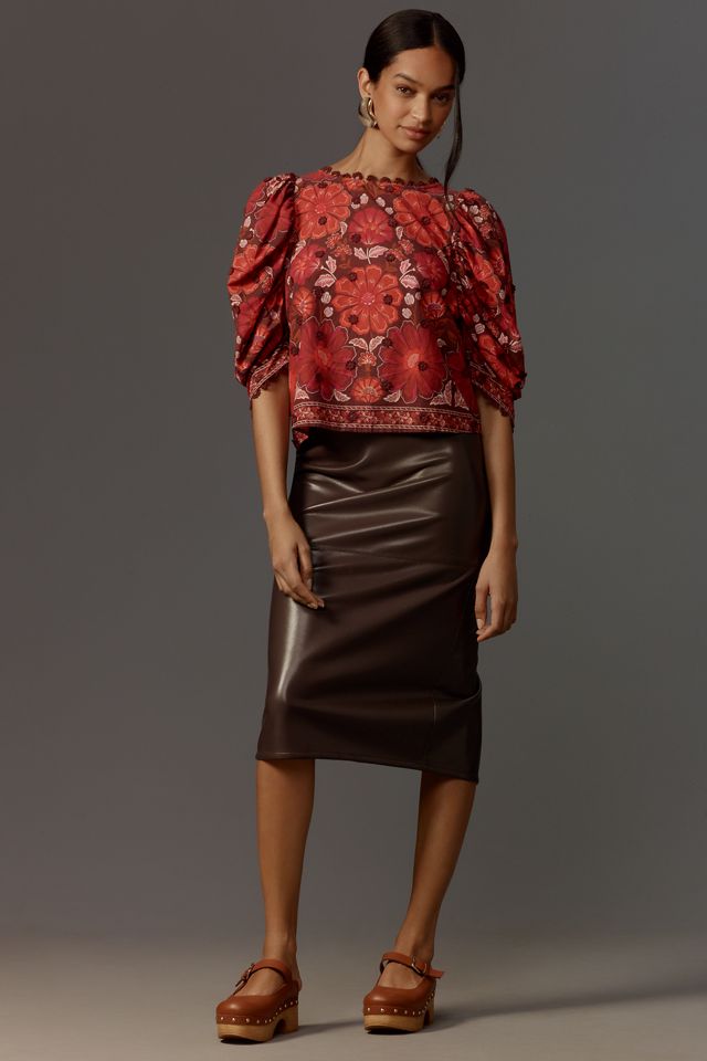 Farm Rio Gigi Tapestry Blouse | Anthropologie