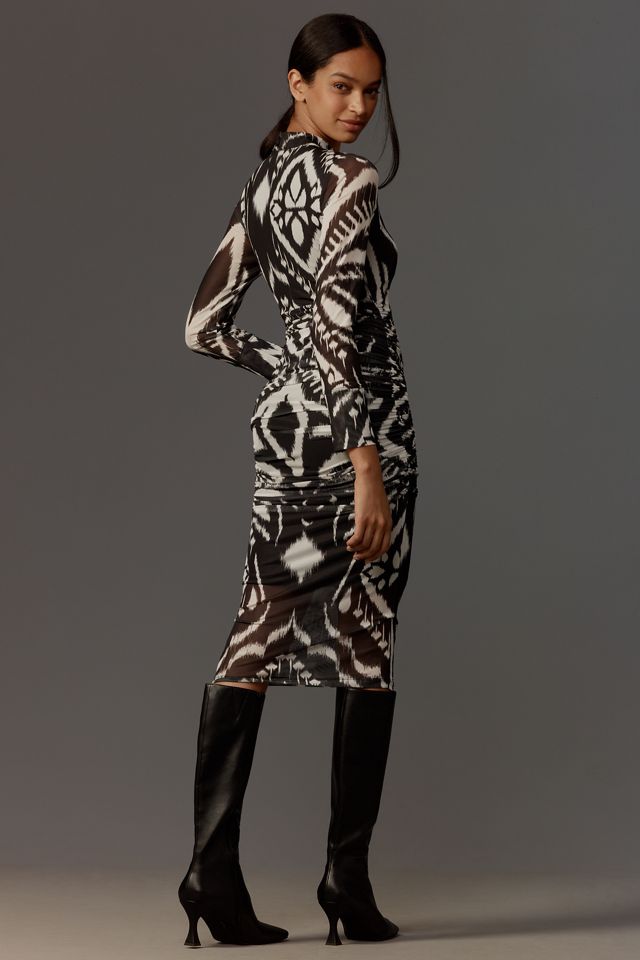 Farm Rio Pineapple Ikat Tulle Midi Dress #1