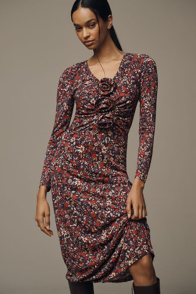 Farm Rio Chelsea Garden Long-Sleeve Deep-V Maxi Dress #3