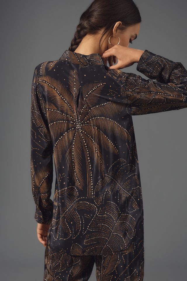 Farm Rio Golden Foliage Buttondown Shirt #1
