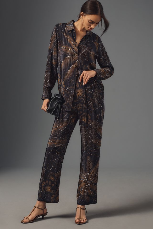Farm Rio Golden Foliage Buttondown Shirt #2