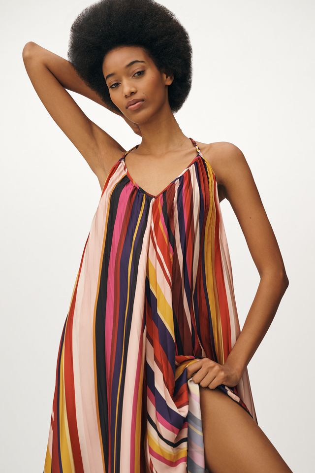 Farm Rio Sleeveless Pleated Midi Dress #2