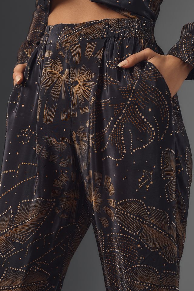 Farm Rio Golden Foliage Pajama Pants #3