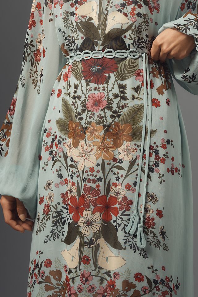 Farm Rio Beauty Bouquet Long-Sleeve Maxi Dress #3