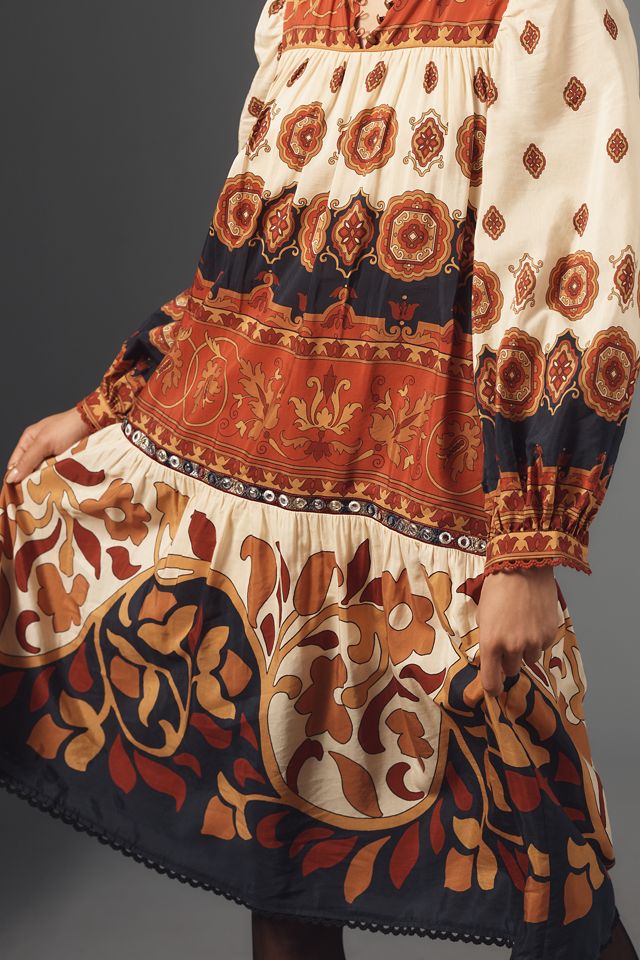 Farm Rio Ainika Tiles Midi Dress #1