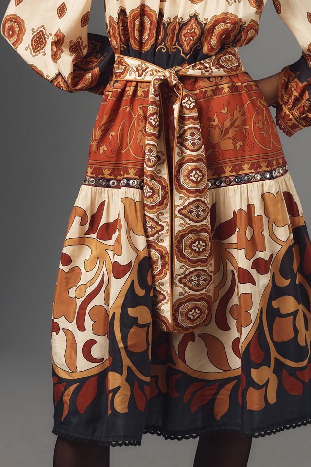 Farm Rio Ainika Tiles Midi Dress #3
