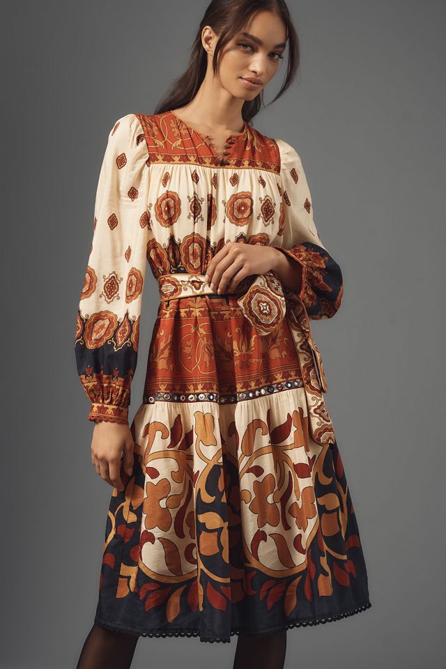 Farm Rio Ainika Tiles Midi Dress #4