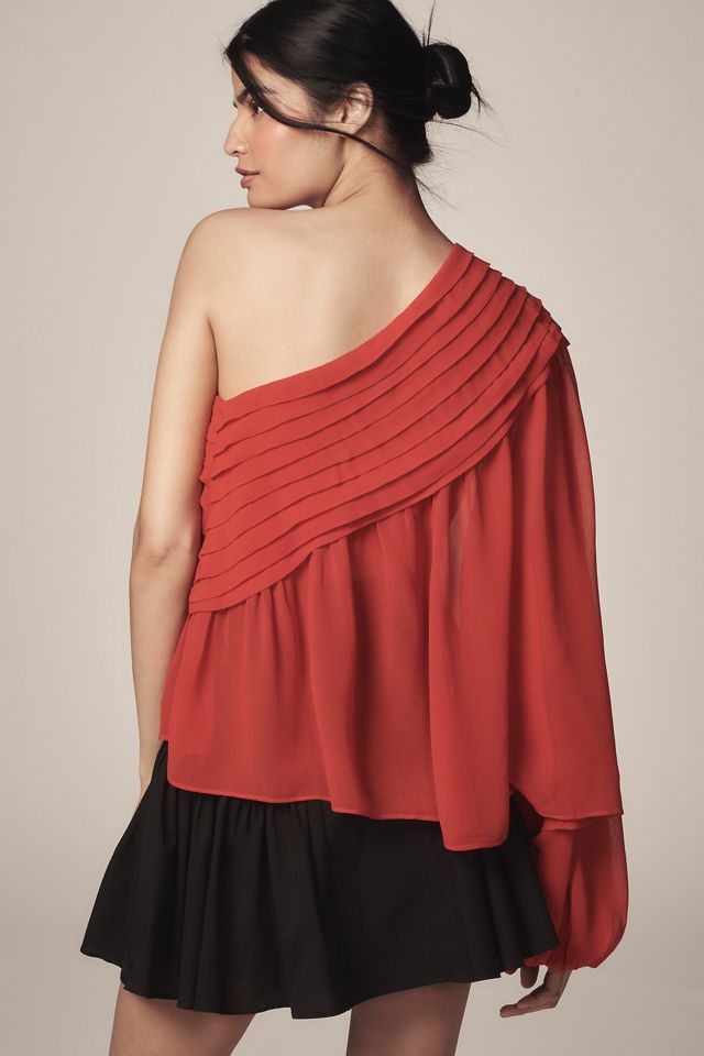 Farm Rio Rose One-Shoulder Blouse #1