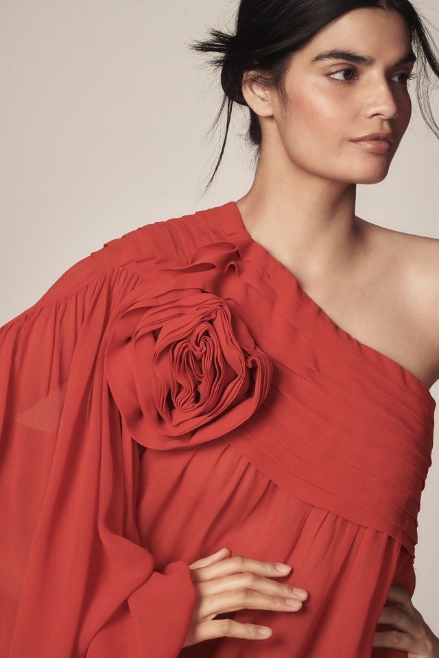 Farm Rio Rose One-Shoulder Blouse #2