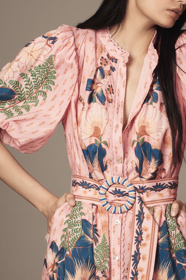 Farm Rio Dream Garden Puff-Sleeve Mini Dress #3