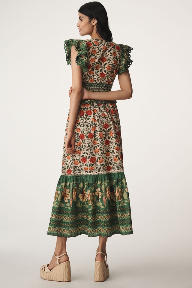 Farm Rio Garden Tapestry V-Neck Maxi Dress #2