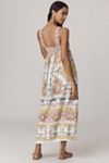 Farm Rio Maritime Magic Linen Blend Sleeveless Maxi Dress
