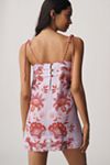 Farm Rio Porcelain Garden Lilac Linen Mini Shift Dress