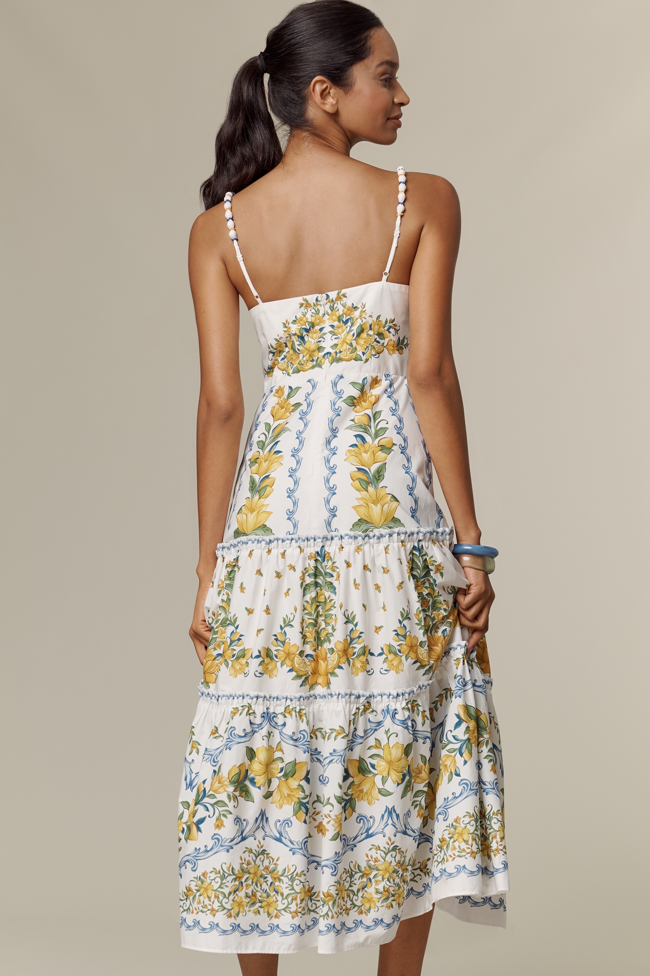 Farm Rio Sicily Printed Midi Dress