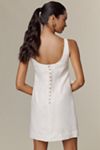 Farm Rio 3D Floral Linen Mini Dress