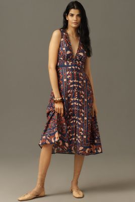 期間限定セール! Anthropologie Pineapple Midi Dress Farm Rio Pineapple Ikat Tulle Midi Dress | Anthropologie