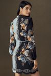 Farm Rio Snake Garden Mix Wrap Mini Dress