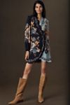 Farm Rio Snake Garden Mix Wrap Mini Dress