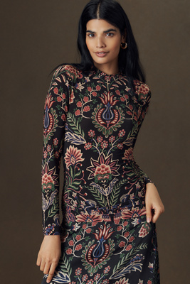 Farm Rio Ikat Floral Shirt product page