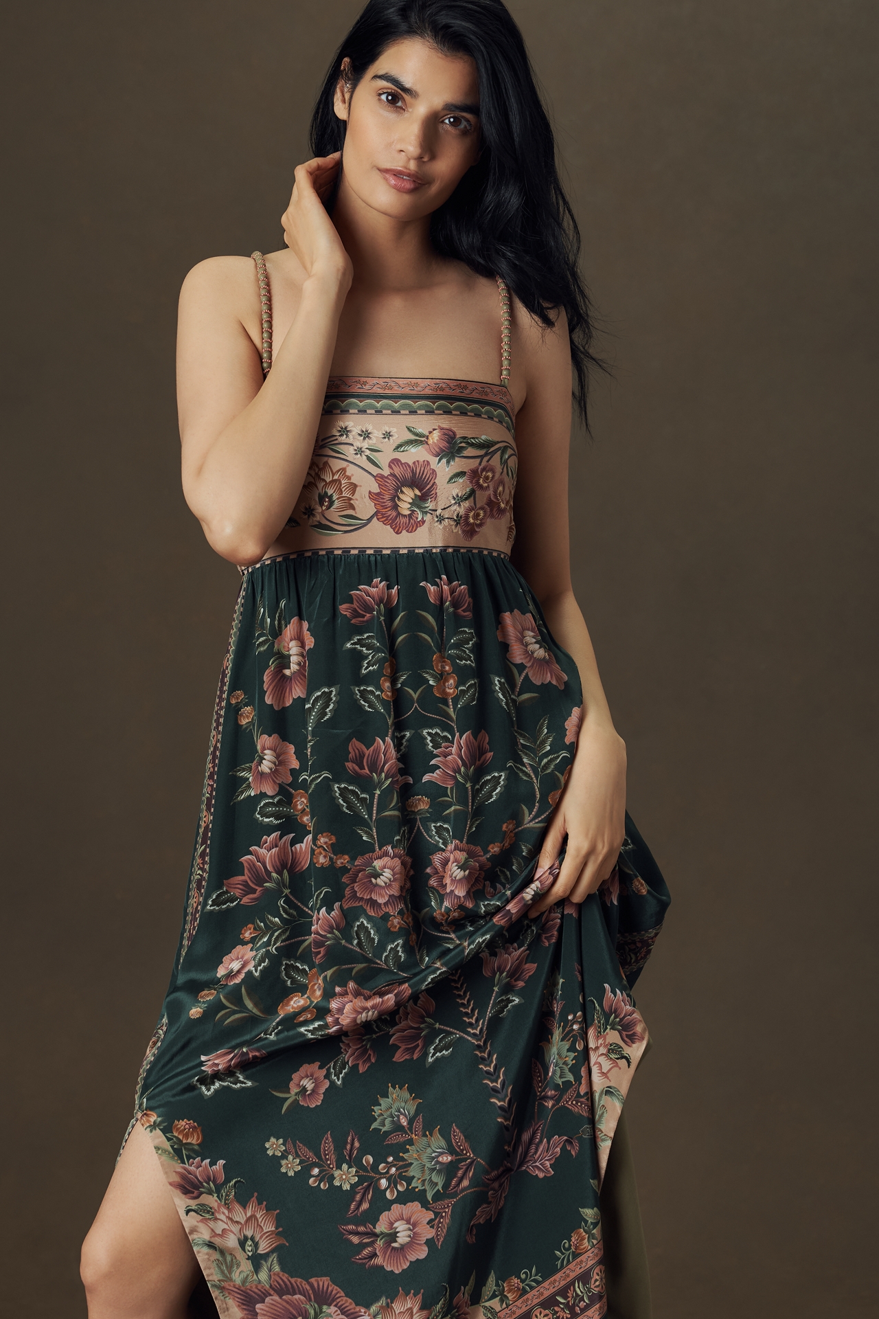 Farm Rio Flowering Garden Midi Dress