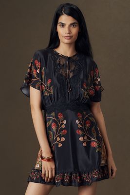 Farm Rio Berry Garden Mini Dress