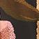 Chenille Flowers Black