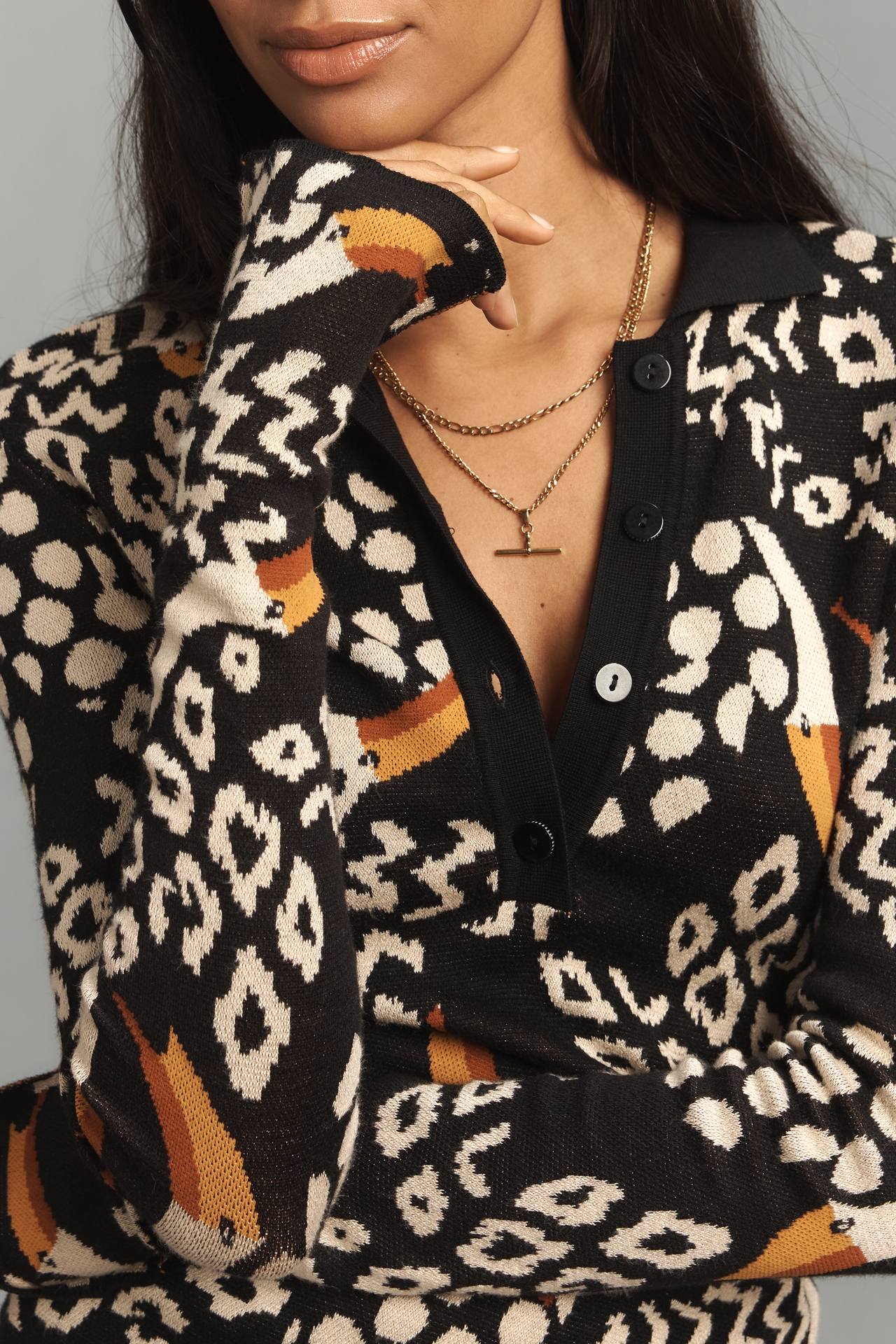 Farm Rio Tucanissimo Polo Sweater