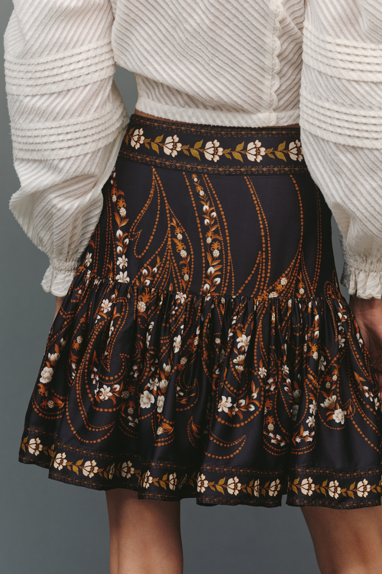 Farm Rio Belted Mini Skirt