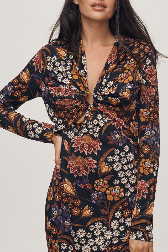 Farm Rio Lili Long-Sleeve V-Neck Maxi Dress #2