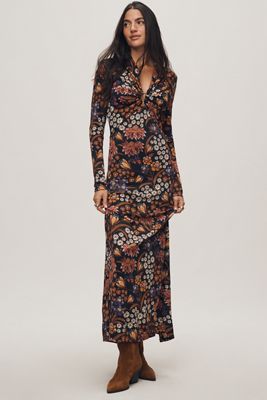 Farm Rio Leopard Midi Dress | Anthropologie