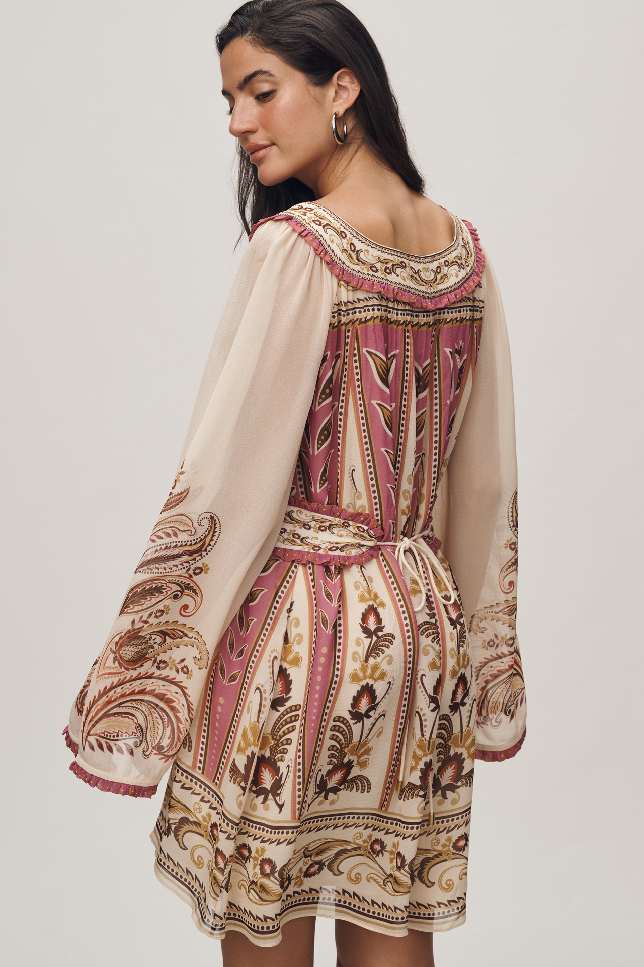 Farm Rio Ainika Smocked Mini Dress