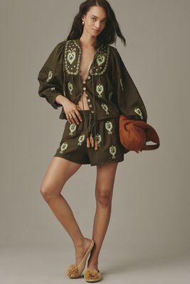 Farm Rio Dulcinea Romper | Anthropologie
