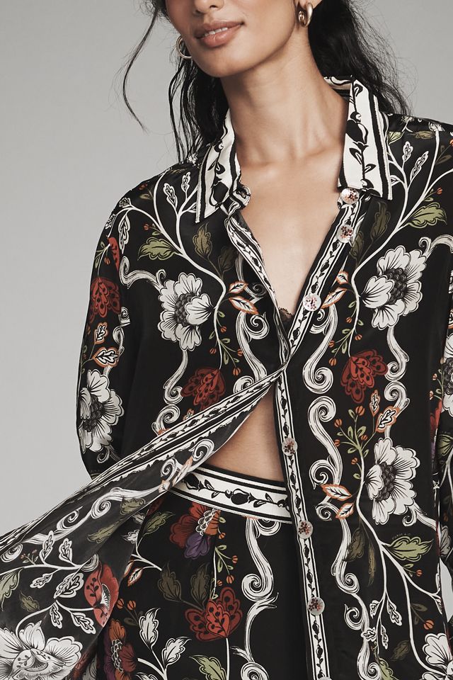 Farm Rio Rocco Long-Sleeve Buttondown Shirt #1