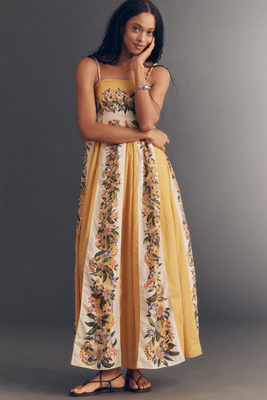 Sand Hilo Sleeveless A-Line Maxi Dress