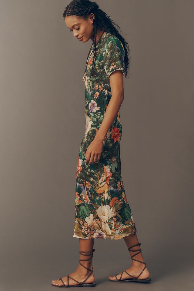 Farm Rio Short-Sleeve Garden Midi Dress #3