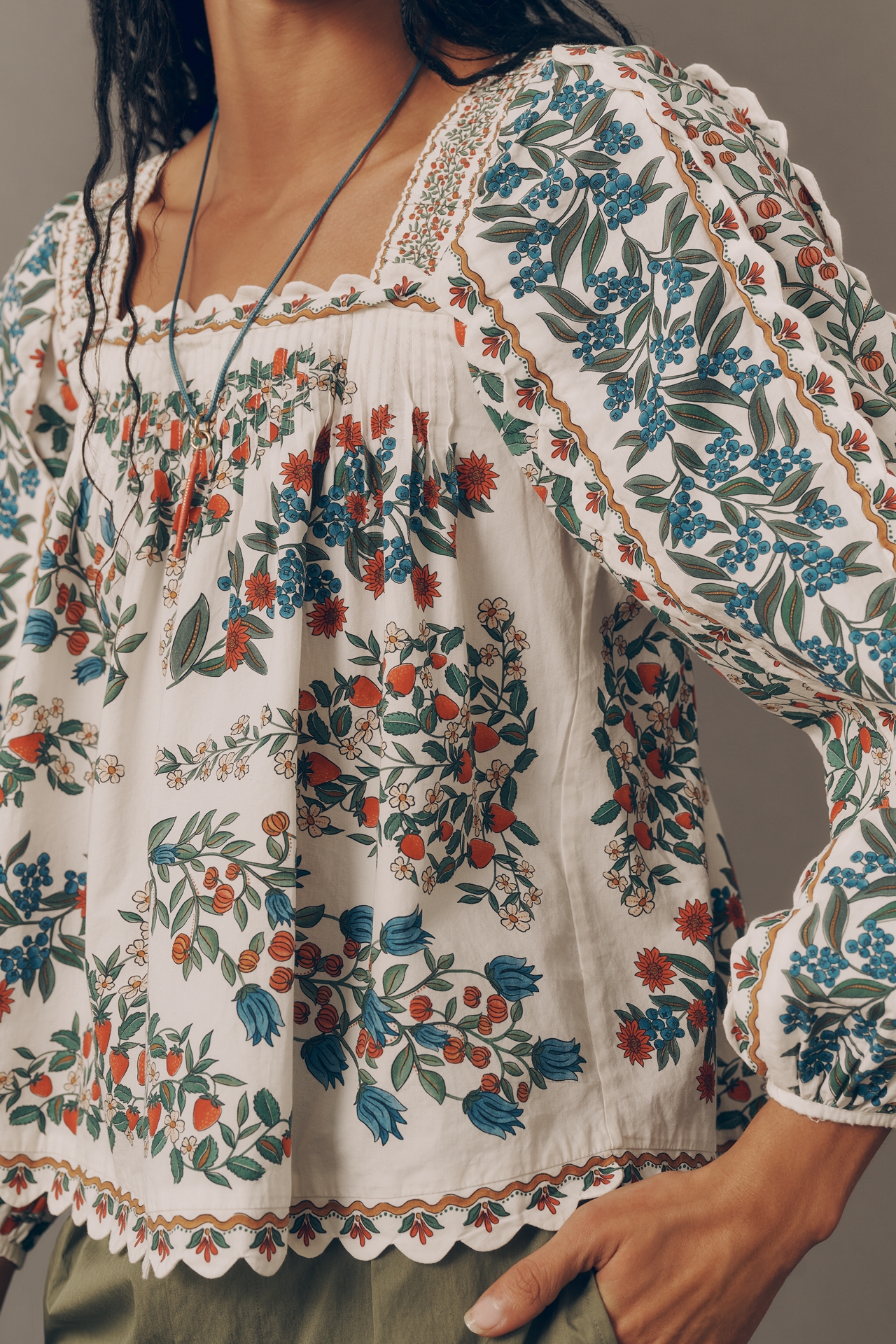 Farm Rio Beauty Scarf Top