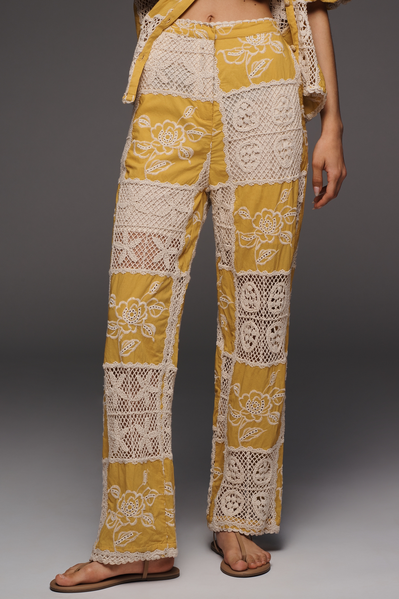 Farm Rio Cotton Lace Pants