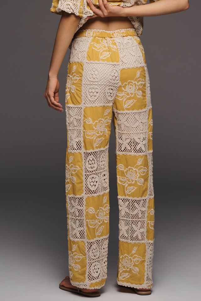 Farm Rio Cotton Lace Pants #3