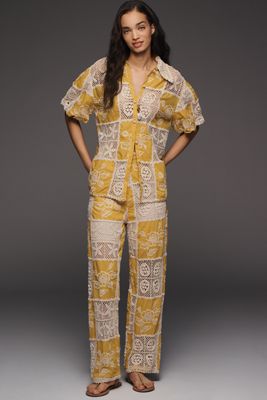 Farm Rio Cotton Lace Pants
