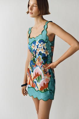 Garden of Life Linen Mini Dress